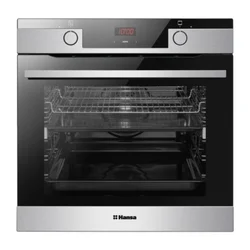 Ugradna rerna Hansa BOEIS 69407, 0,99/0,83kWh/cik., 77L, Multifunkcionalna , Boja Inox/crna