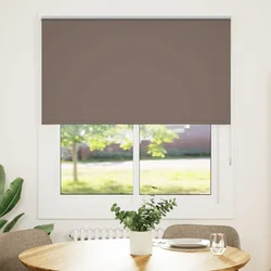 Rolo zavjesa za zamračivanje boje kave 135x175 cm Širina tkanine 131,6 cm Poliester