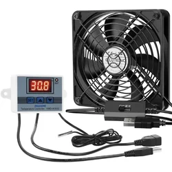 ELUTENG - usb ventilator 120 mm s termostatom