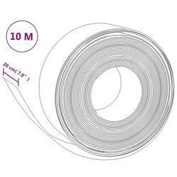 Vrtne ivice 5 kom smeđe 10 m 20 cm od polietilena