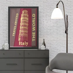 Wallity Uramljena slika Italy 2, 55x75 cm