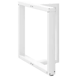 Noge za blagovaonski stol T-oblika 2 kom Bijele 80x35x(72-73) cm Čelik
