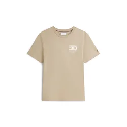 TOMMY HILFIGER Majica Logo Graphic bež/bela