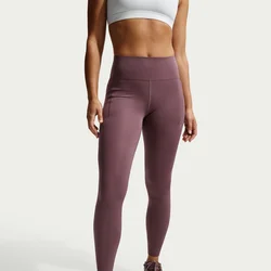 Nike W NK DF SWIFT HR 7/8 TIGHT, ženske 7/8 hlače za trčanje, ljubičasta HJ2252