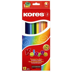 KORES barvice trikotne, 12 kos