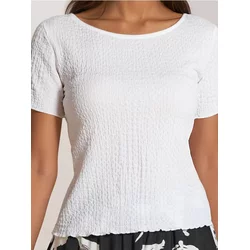 Sinsay - Bluza s teksturom - krem
