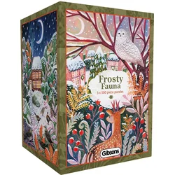Gibsons - Puzzle 3x500 Frosty Fauna - 500 kosov