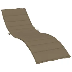 Jastuk za ležaljku prošarani smeđesivi 200x70x4 cm od tkanine