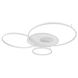 Globo 48466-70W-LED prigušiva plafonska svetiljka INVERTINA 70W/230V 105x26,5 cm srebrna + daljinski upravljač