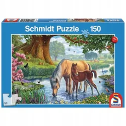 Schmidt Konji ob potoku Schmidt Puzzle 150 kos.