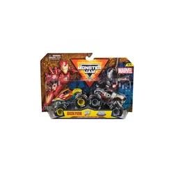 Monster Jam - zbirateljski kovinski model avtomobila Monster Truck, Marvel, set 2 modelov, assort,