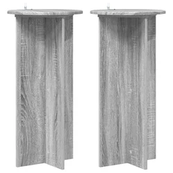 Stalak za biljke 2 pcs Siva sonoma 40 x 40 x 80 cm