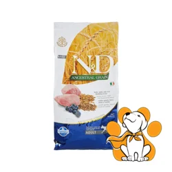 N&D Ancestral Grain Adult Lamb, Spelt, Oats & Blueberry Recipe 5kg, Granule