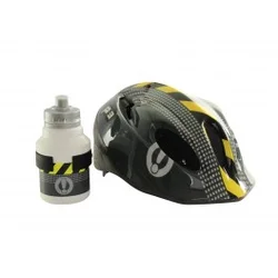 Kaciga Polisport P3 Stars + Bidon + Nosač Bidona grey-yellow