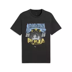 PUMA Fanpack 90s Bespoke Relaxed Tee Men, Football, Black/Light Blue, S