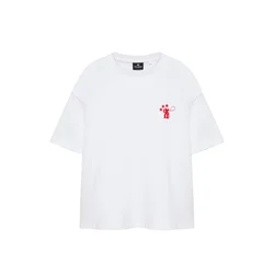 Pull&Bear Majica YEHA WORKER MAYO 26 rdeča / bela