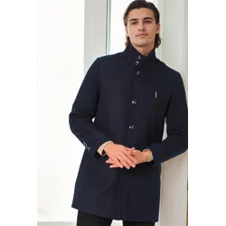 PLT9386 DEWBERRY MENS COAT-NAVY BLUE