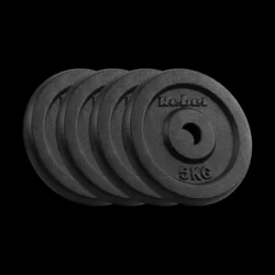 Rebel Active Liveni okrugli tegovi RBA-2128, Set 4x5kg / 31mm, Crne boje