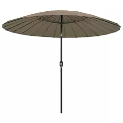 Vanjski suncobran s aluminijskim stupom 270 cm smeđesivi