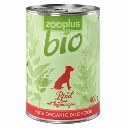 zooplus Bio govedina s heljdom - Ekonomično pakiranje: 24 x 400 g