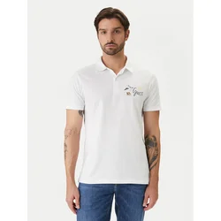 Guess Polo majica F6GP01 K8FQ4 Bela Regular Fit