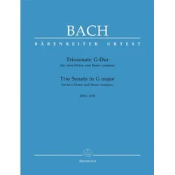 BACH J.S.:TRIO SONATA IN G MAJOR BWV 1039 FOR TWO FLUTES AND BASSO CON.