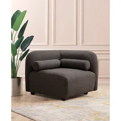 Atelier del Sofa Fotelja Viktor 90x74x90cm Tamnosiva