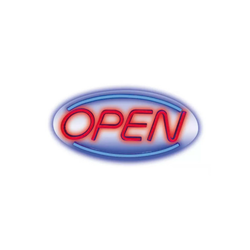 LED neon natpis Open