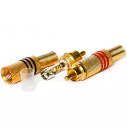 KONEKTOR RCA/CINCH GOLD PAR