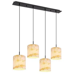 Globo 15580-4H - Luster na sajli ENGELBERT 4xE27/40W/230V