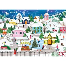 Magnolia - Puzzle Snežno mesto - 1 000 kosov