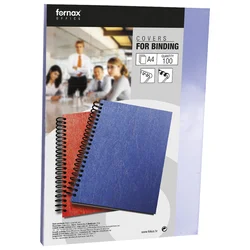 Korice za spiralni uvez 180my pvc a4 pk100 fornax plave