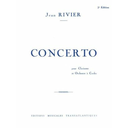 RIVIER:CONCERTO POUR CLARINETTE & PIANO