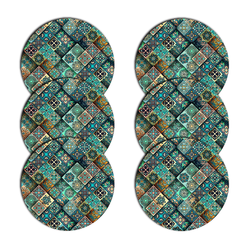 Bertoni Home Unisexs 6 Round Table Pads Set Estera