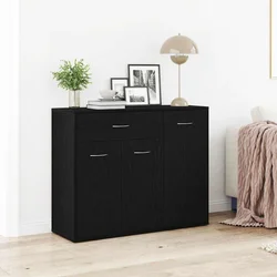 Komoda crni hrast 88x30x70 cm Inženirsko drvo