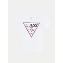 Guess Majica K73I56 K8HM0 Bela Regular Fit