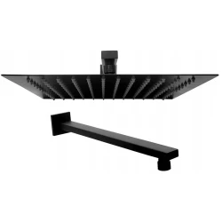 Rea Ultra Slim Square 30x30 aluminijast deževnik Black Matt