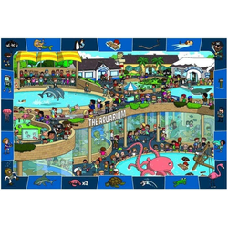 EuroGraphics Puzzle Nori akvarij 100 kosov
