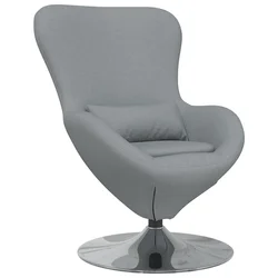 Jajolika fotelja Svijetlo siva 63 x 73 x 90 cm tkanina