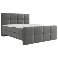 Esposa POSTELJA Z VZMETNICO 160 cm x 200 cm , tekstil siva