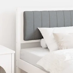 Tapecirani uzglavlje Bijelo 100 cm Čvrsto borovo drvo