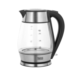 shumee TEESA kuhalnik vode, steklo + inox, 2000 W, črn, 1,7 L