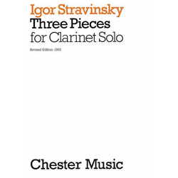 STRAVINSKY:THREE PIECES CLARINET SOLO