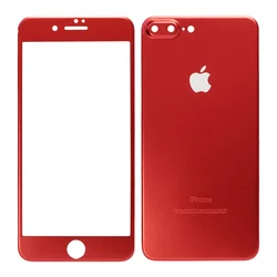 Zaštitno staklo 5D FULL COVER za iPhone 7 Plus/ 8 Plus, Prednje + Zadnje, Crveno