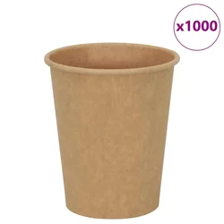 papirnate šalice za kavu 1000 kom 8 oz 200 ml smeđe
