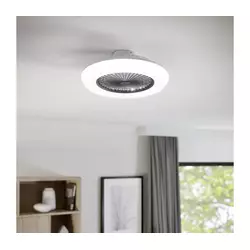 Eglo 35144-LED stropni ventilator SAYULITA 3xLED/12,6W/230V, prečnik 55 cm, siva + daljinski upravljač