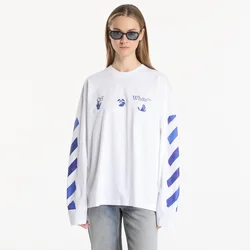 Majice Off-White Bacco Arrow Skate L/S Tee UNISEX White XL