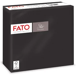 FATO STAR Salvete 38x38cm, Paket 30x40 komada, Crne
