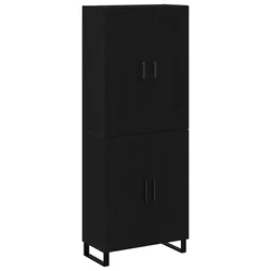 Highboard Crni hrast 69,5 x 34 x 180 cm Konstruirano drvo