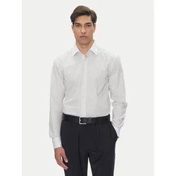 BOSS Srajca H-Hank-Kent-C1 50545147 Bela Slim Fit